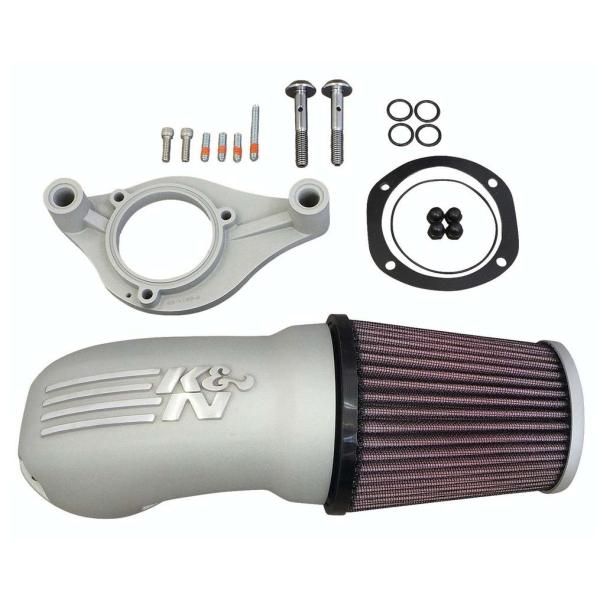 K&amp;N 63-1139S パフォーマンス・インテーク エアクリーナー シルバー M8エンジン用 20...