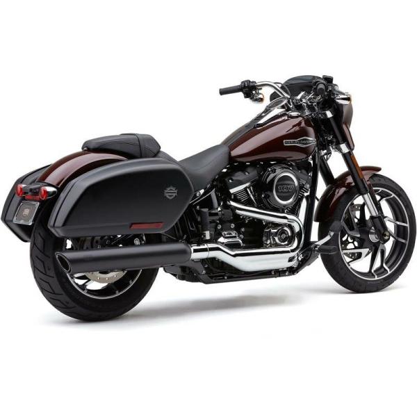 631404:COBRA 909-Twins スリップオンマフラー　ブラック