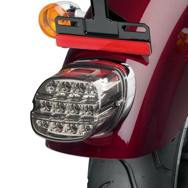 ハーレー純正 レイダウン　LEDテールライト　スモーク　上ナンバー用 67800356