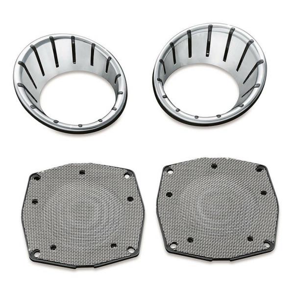 クリアキン 7287 クローム LED スピーカーベゼル 1996〜2013 FLHT、FLHTC、...