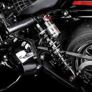 Drag Specialties リアサスペンション 11インチ (ブラック) ダイナ