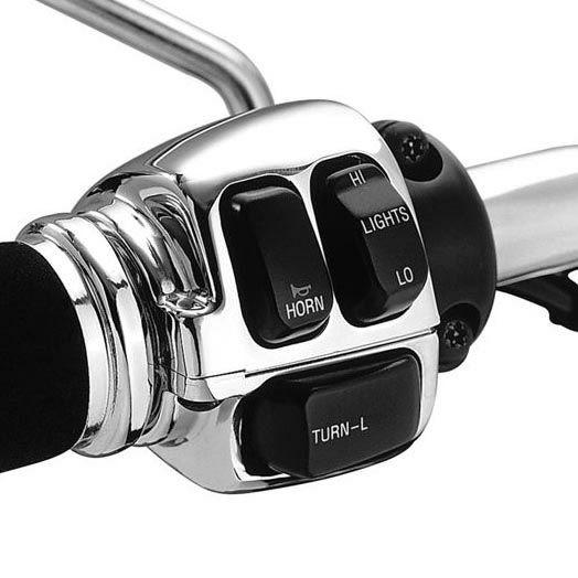 クリアキン 7808 クローム・スイッチハウジング スポーツスター/ダイナ/ソフテイル/VRSC/F...