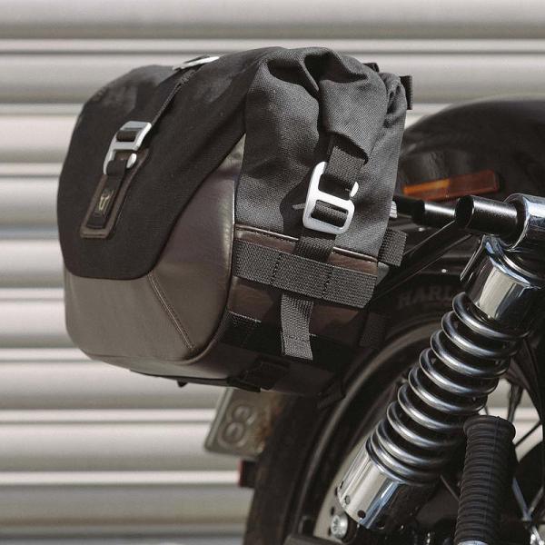 ハーレー・DYNA FXDB、FXDL用レジェンドギア LCサイドバッグシステム 左右セット ブラッ...