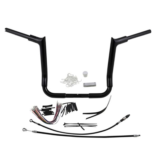 Fat Baggers 1.5インチ・ポインテッドトップ ハンドルバー ケーブル付キット 14インチ...