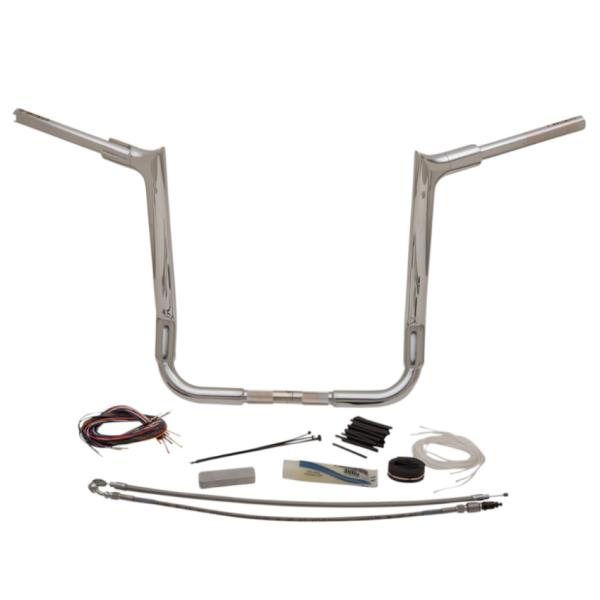 Fat Baggers 1.5インチ・ポインテッドトップ ハンドルバー ケーブル付キット 16インチ...