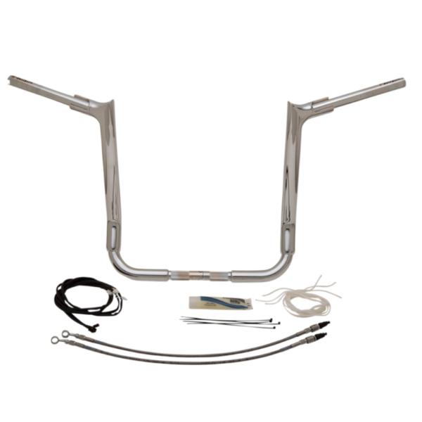 Fat Baggers 1.5インチ・ポインテッドトップ ハンドルバー ケーブル付キット 16インチ...