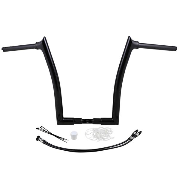 Fat Baggers 1.5インチ・ポインテッドトップ ハンドルバー ケーブル付キット 16インチ...