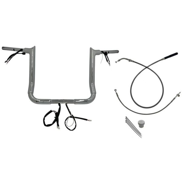 2024以降 ストリートグライド EZインストール 1-1/2インチ径ポインテッドトップ・ハンドルバ...