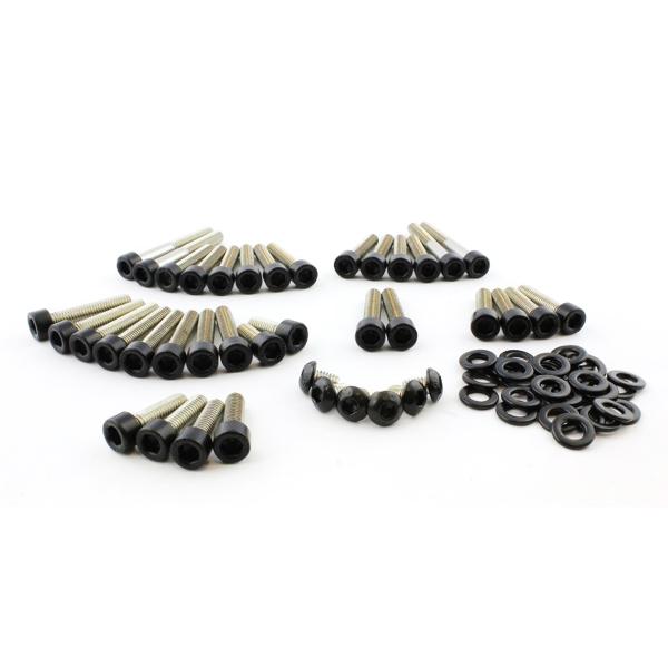 Screws4Bikes Vロッド エンジンボルトセット (グロスブラック) 979832
