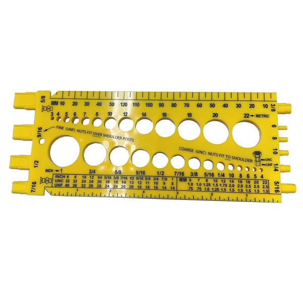 ハーレー ボルトサイズ ゲージ (インチサイズ、ミリサイズ)