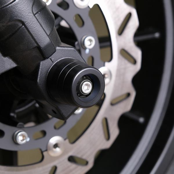 ハーレー X350 フロントアクスルスライダー (ブラック) SPEEDRA