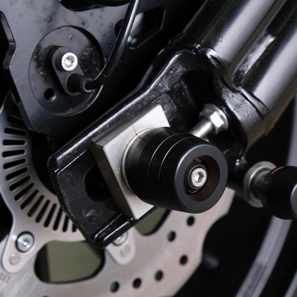 ハーレー X350 リアアクスルスライダー (ブラック) SPEEDRA