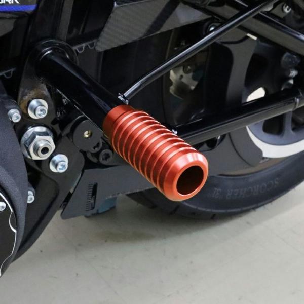 M8 ソフテイル BUNGKING(バンキン) リアクラッシュバー用 アルミスライダー (オレンジ)...