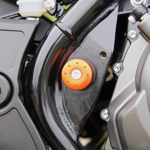 ハーレー X350 フレームキャップ (オレンジ) SPEEDRA