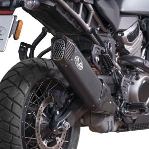 パンアメリカ ハイアウトプット450 スリップオンマフラー(ブラック