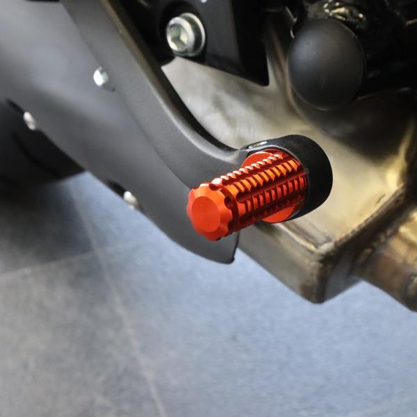 ハーレー X350 アルミ シフト/ブレーキペグ (オレンジ) SPEEDRA