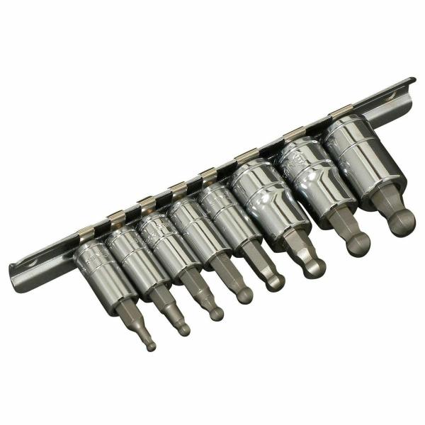 ハーレー ヘックス ボールポイント ビットソケットセット 8ピース ジーニアスツールズ