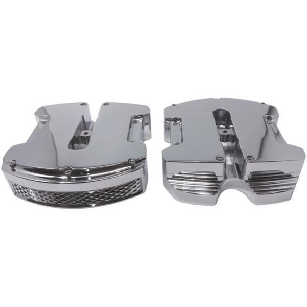 ハーレー M8 ツーリング、ソフテイル、トライク バルブカバー ダイアモンドバック クローム Cov...