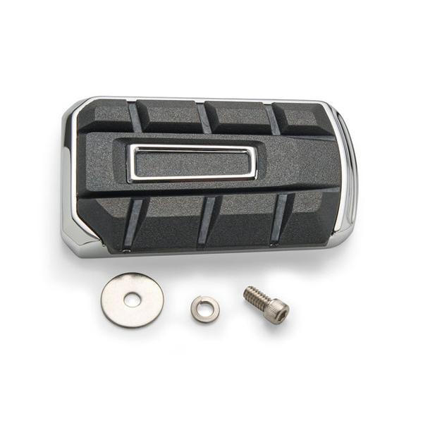 ツーリング、FLソフテイル、ダイナスイッチバック シケイン・ブレーキペダルパッド (クローム) CI...