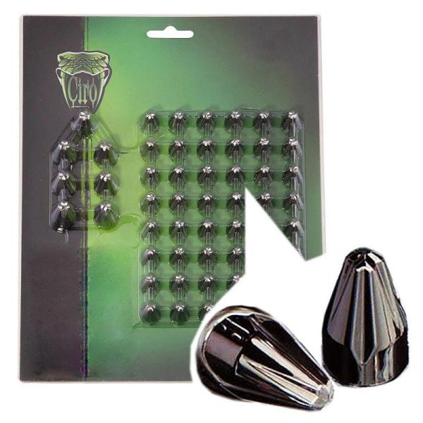 シロ C70006 CIRO フルートスパイク ボルトキャップカバー ブラッククローム