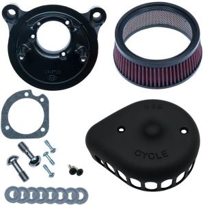 S&S ブラック ミニティアドロップ ステルスエアクリーナー 1991〜2006