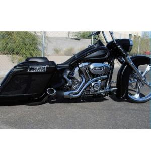 Dirty Bird BMF 2-1フルエキゾーストマフラー ソフテイル用 ブラック 