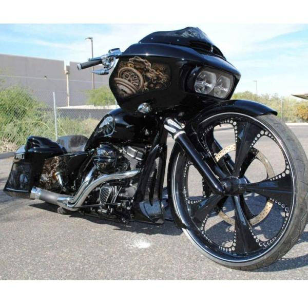 Dirty Bird パフォーマパンス・フルエキゾースト クローム ダイアモンドチップ