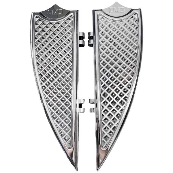 1986〜2017 FL ソフテイル ELEV8 ライダーフロアボード (クローム) CMC