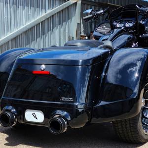 ハーレーダビッドソン ダービーカバー スカルハンズ ツーリング