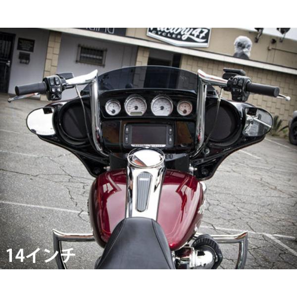 Factory47 ASSAULT ハンドルバー FLHX/FLHT クローム 10インチ