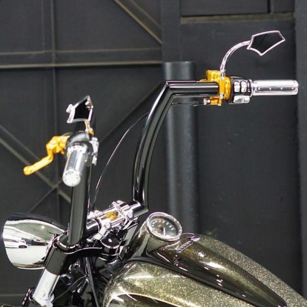 M8 ブレイクアウト、ファットボーイ FATエイプハンドルバー (ブラック) Noys