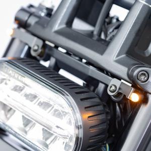 キジマ ウインカーステー フレームマウント ブラック : HD-PARTS