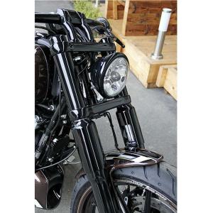 0408-0406 Hawg Halters トリプルツリー 49mm 3D ハーレー FXSB 黒 JP 