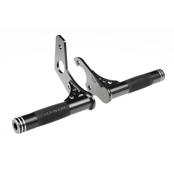 M8 ソフテイル クラブスタイル リアクラッシュバー X1 (グロスブラック) カルトワーク