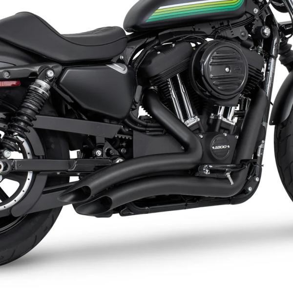 ハーレー スポーツスター フルエキゾーストマフラー SHARP CURVE RADIUS SCALL...
