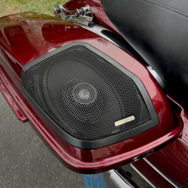 ハーレー 1998〜2013 ツーリング 6X9インチ サドルバッグリッド スピーカー 取り付けキッ...