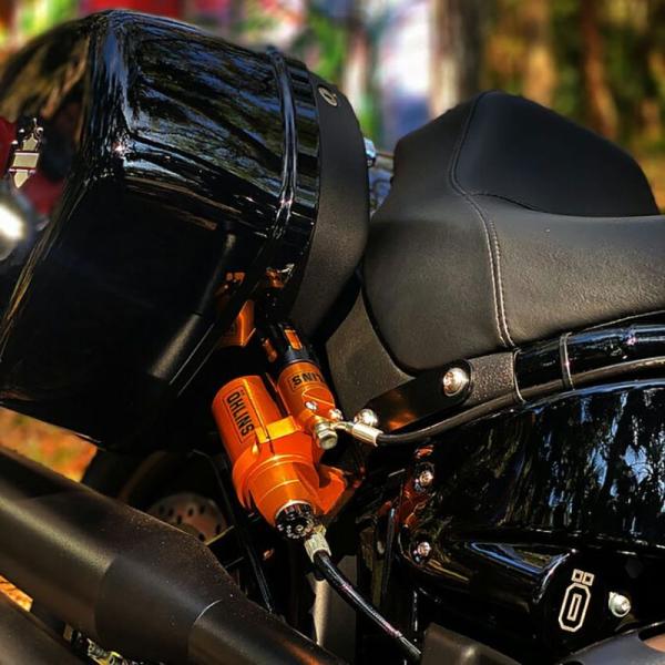 オーリンズ STX46 フルアジャスタブル・リアサスペンション 13.5インチ M8ソフテイル