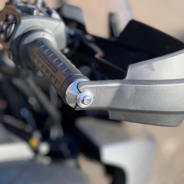 パンアメリカ ノーマルハンドガード用 ハンドルバーエンド (アルミシルバー) Bung King