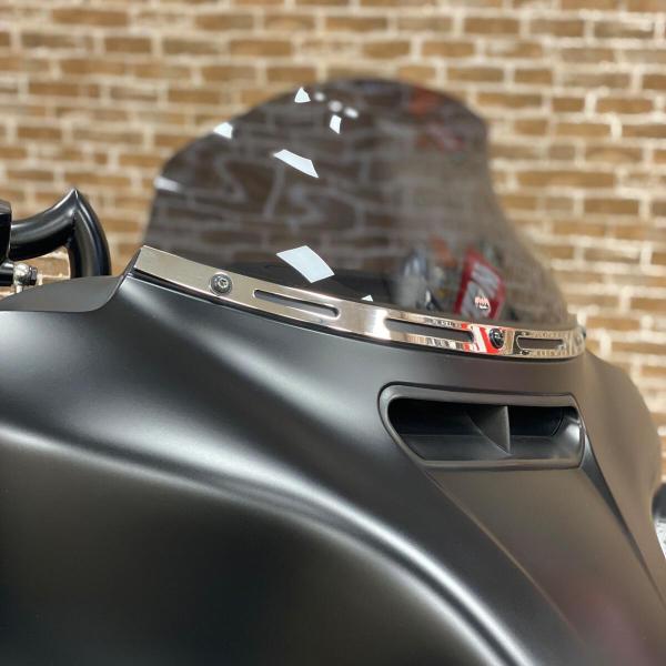 HOG WORKZ HW157809 ビレットウィンドシールドトリム ホローカット クローム 201...