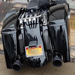 HOGWorkz ハーレー、 4インチ Tri-Bar フェンダーエクステンション