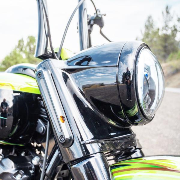 エレクトラグライド、ストリートグライド、ロードキング Legit Elypse 2-1 フロントLE...