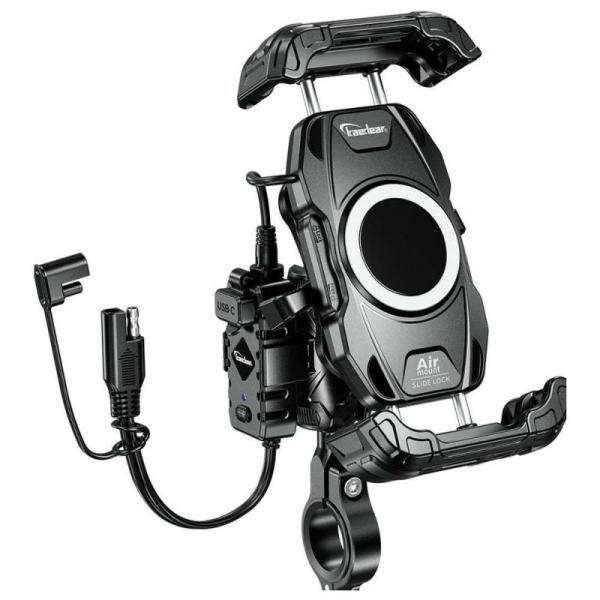 スライドロック  QI＆USB充電/Airマウント搭載 カエディア