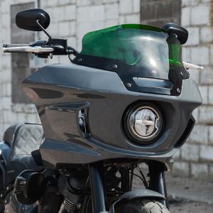 ハーレー ソフテイル ローライダーST FXLRST用 6インチ フレアウィンド