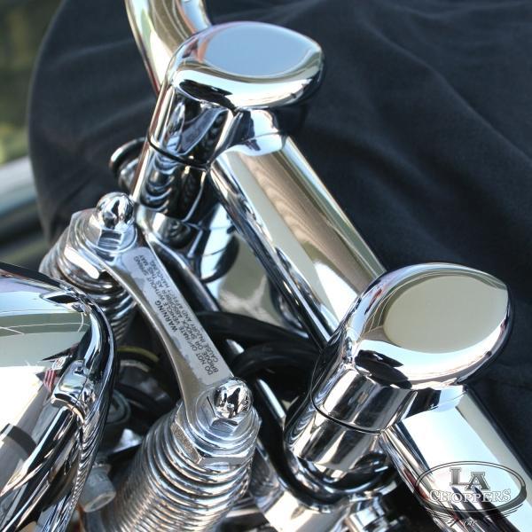 LA Choppers 1.5インチ スプリンガー用ライザー（1.25インチ径ハンドル用）クローム