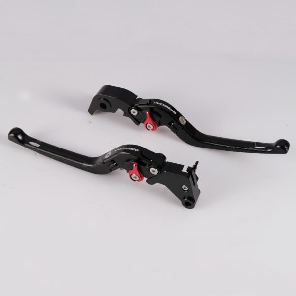 SPEEDRA X350用 可倒式・アジャスタブルレバーセット (ブラック/レッド)