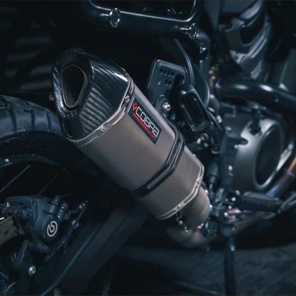 パンアメリカ ハーフフルエキゾーストマフラー/チタンCOMPサイレンサー Cobra Sport