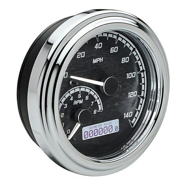 ダコタデジタル MVXシリーズ 4.5インチ メーター (ブラックxグレー/クローム) ロードキング...