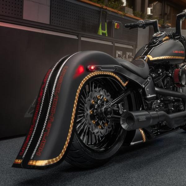 M8 ローライダー/S 180〜200mmタイヤ対応 ストレッチリアフェンダー Killer Cus...