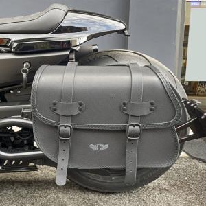 大人気の お値下】スポーツスターS用Dub サドルバッグ ブラック 左用