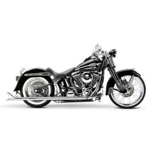 サムソン TRUE DUALS フィッシュテールマフラー(左右両出し) 33インチ 1995〜2006 ソフテイル S-470